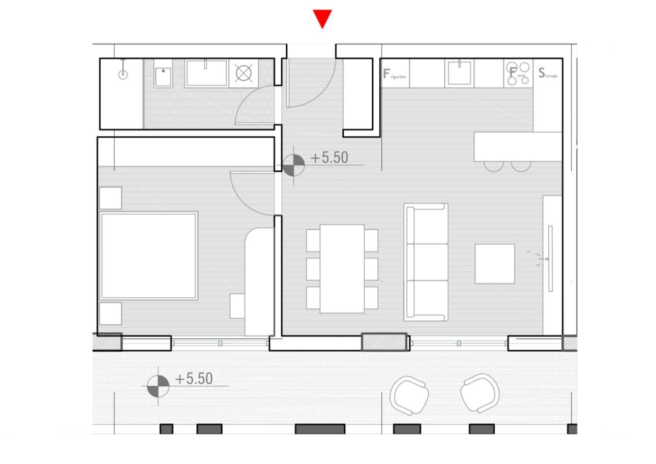 Apartament 1+1 Per Shitje Tek Rezidenca "One Oricum Bay" 3