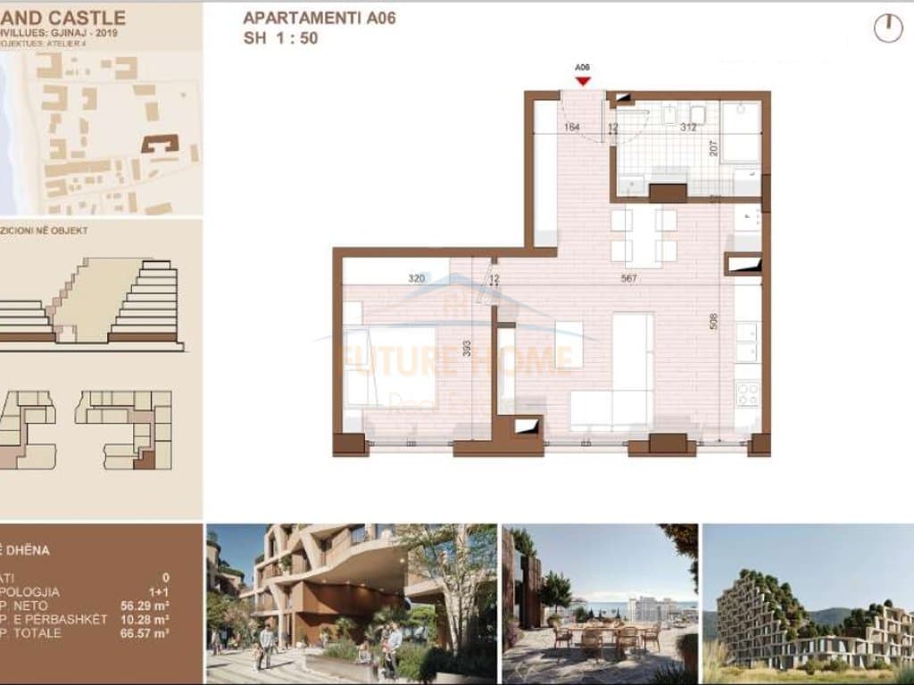 Shitet, Apartament 1+1, Shengjin
