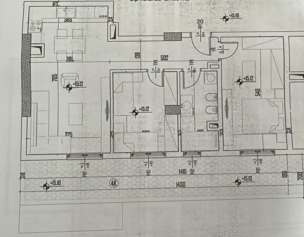 Shitet, Apartament 2+1+Post Parking, Xhamlliku, Tiranë
