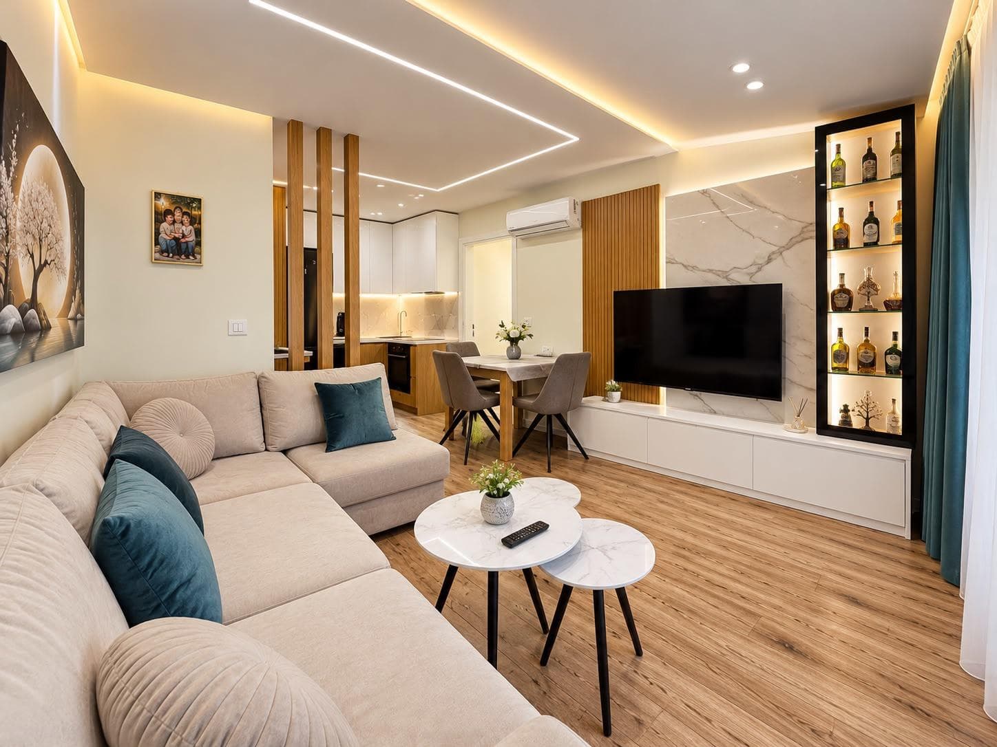 Qera, Apartament 2+1+Post parkimi , Dritan Hoxha, Tiranë - 1000 euro| 100 m²