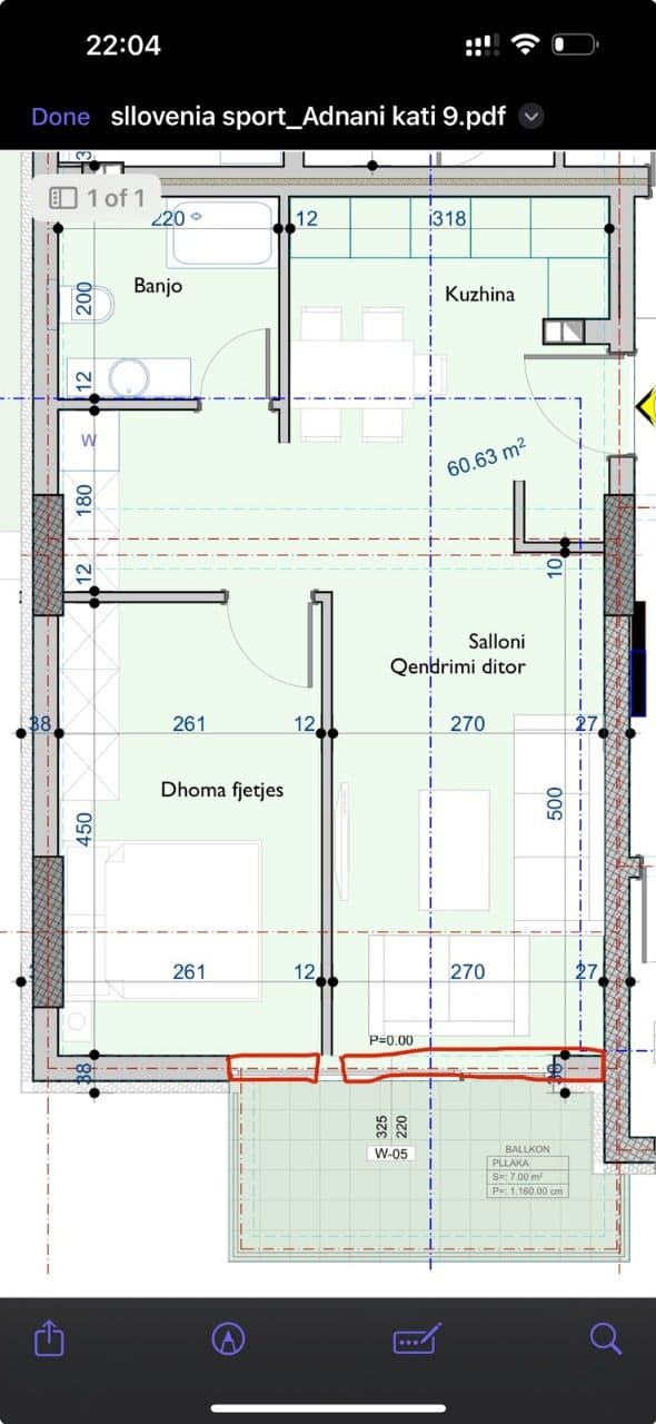 Banesë në SHITJE – 60 m² | Kati i 9-të,