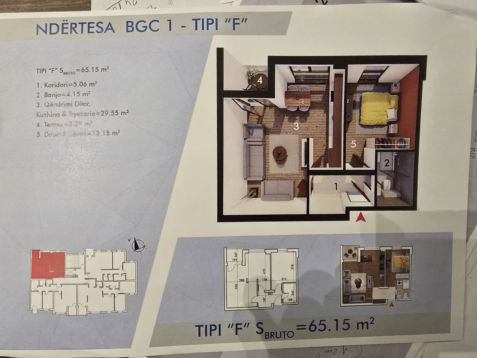 Apartament për Shitje – 65.15 m² | Kalabria, Prishtinë