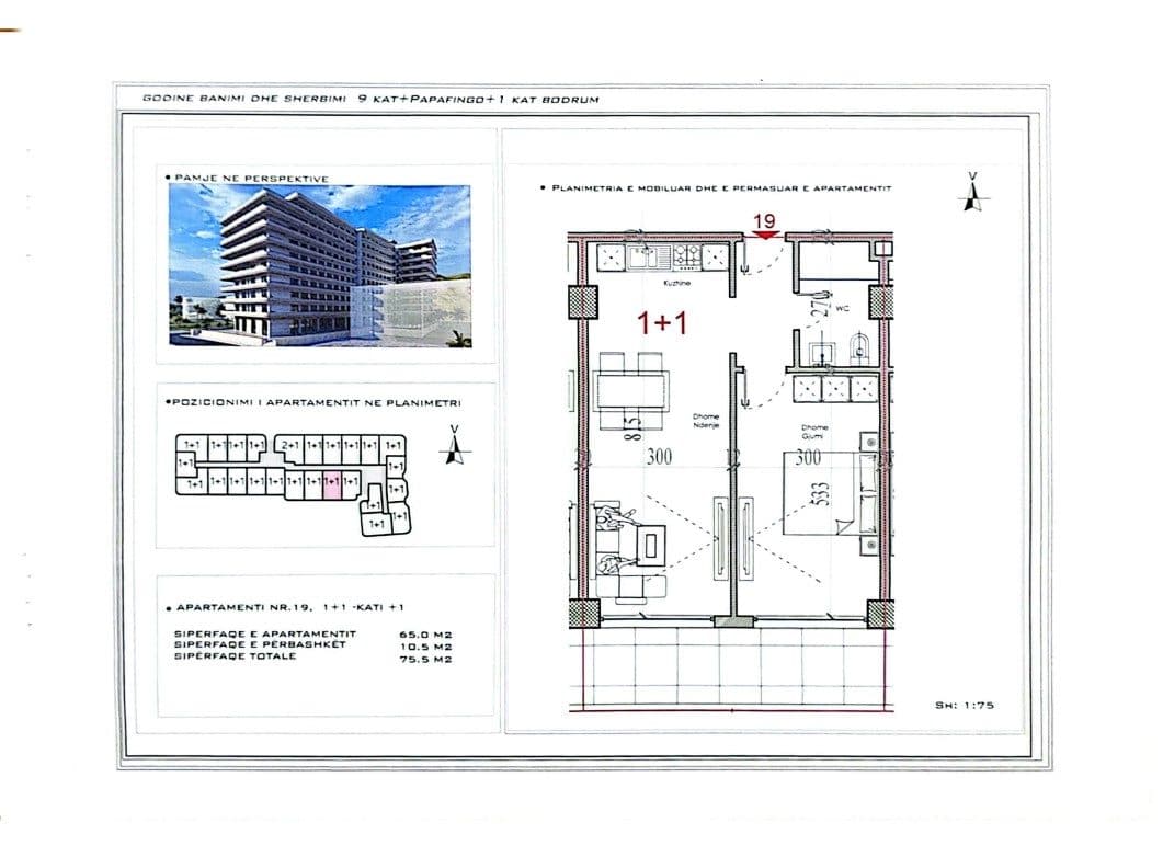 EKSKLUZIVE Banesë në SHITJE – 75 m²