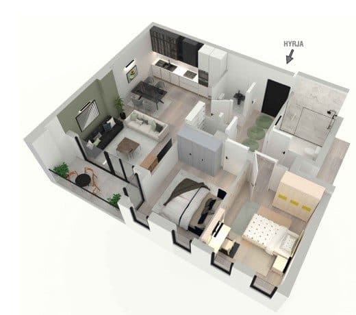 Banesë në SHITJE – 86.90 m² | Veternik
