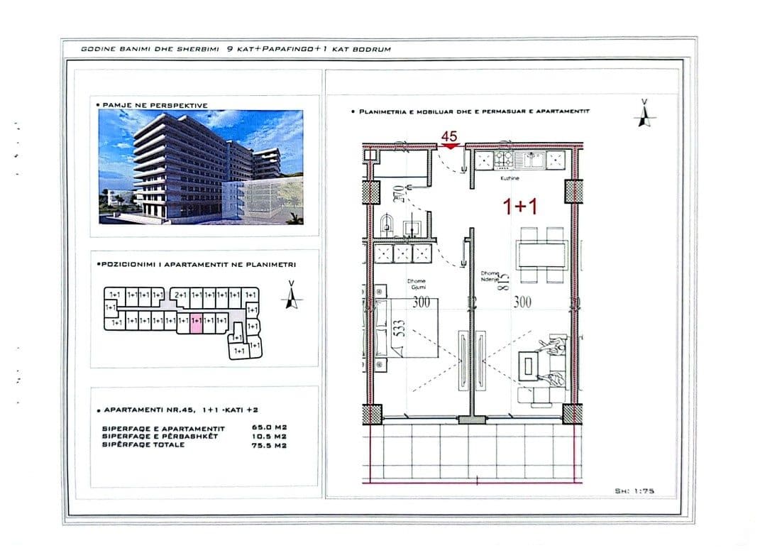 EKSKLUZIVE Banesë në SHITJE – 75 m²