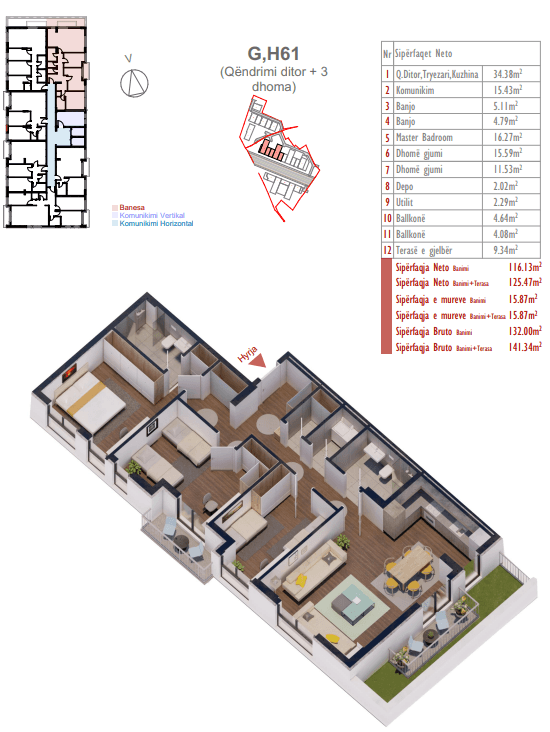 Banesë në SHITJE – 141.34 m²