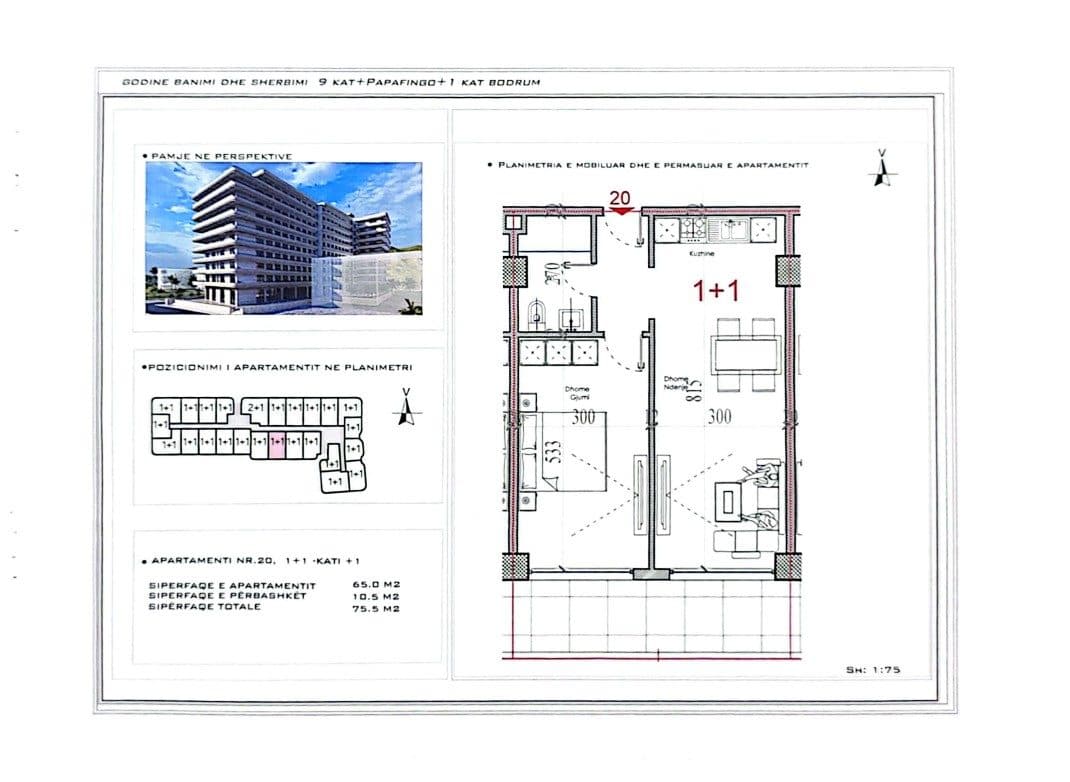 EKSKLUZIVE Banesë në SHITJE – 75 m²