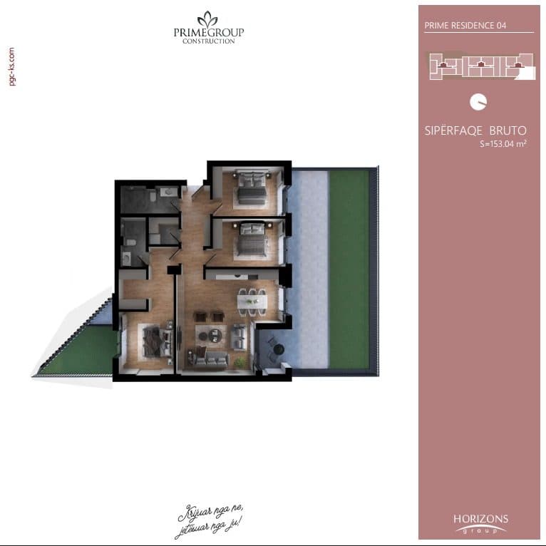 Banesë në SHITJE – 153.04 m² 1