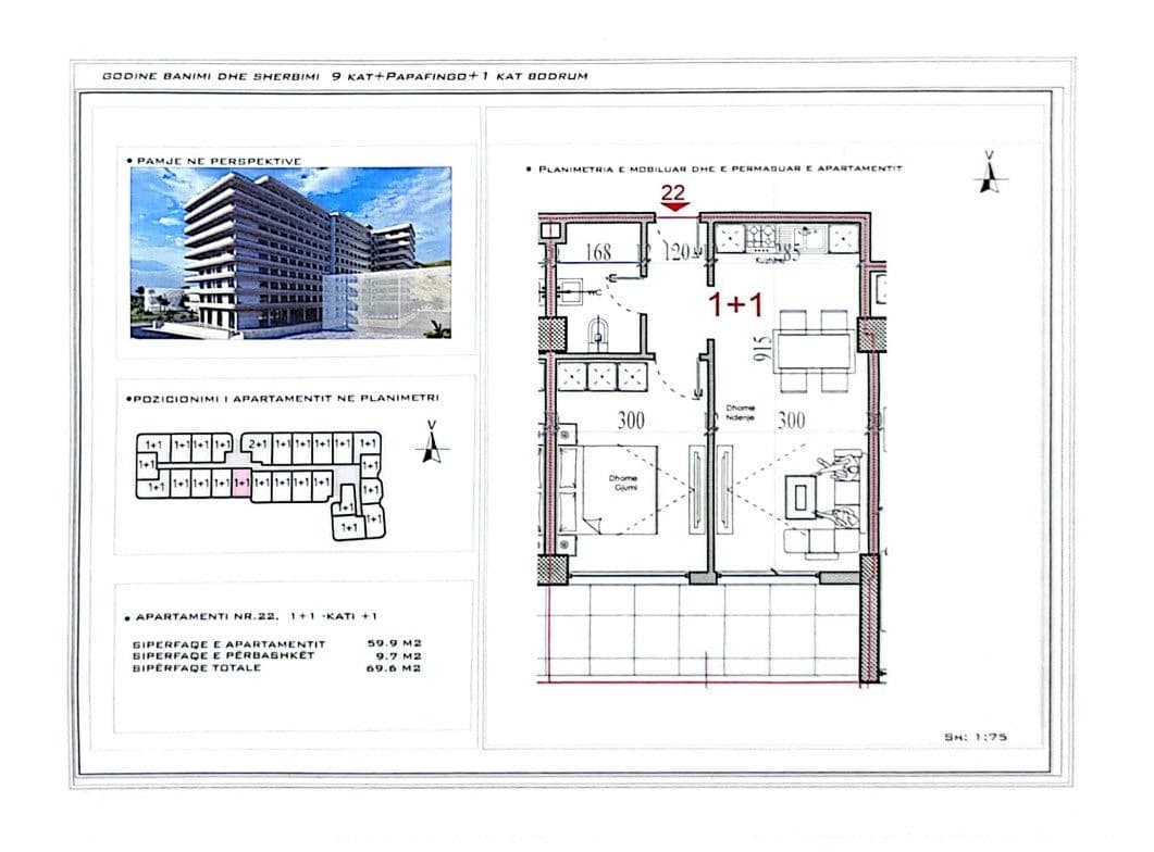 EKSKLUZIVE Banesë në SHITJE – 69 m²