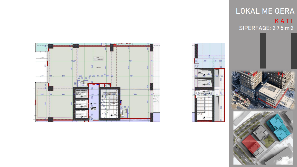 Lokal me QIRA – 275 m² | Lakrishte,