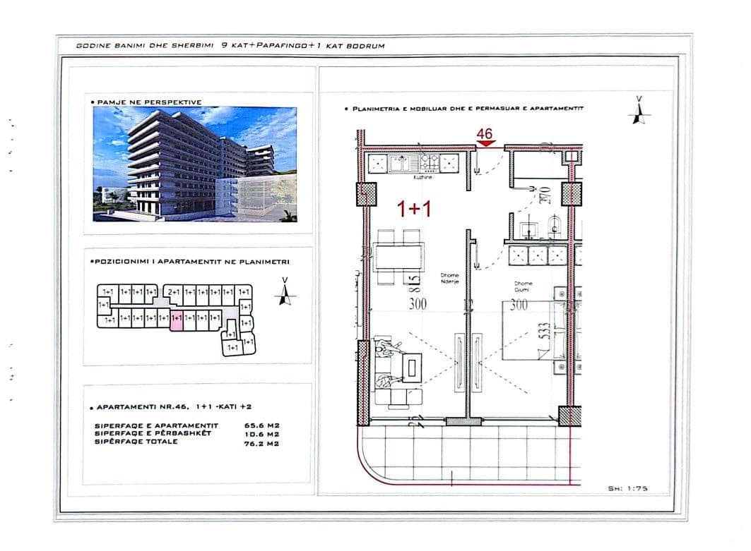 EKSKLUZIVE Banesë në SHITJE – 76 m²