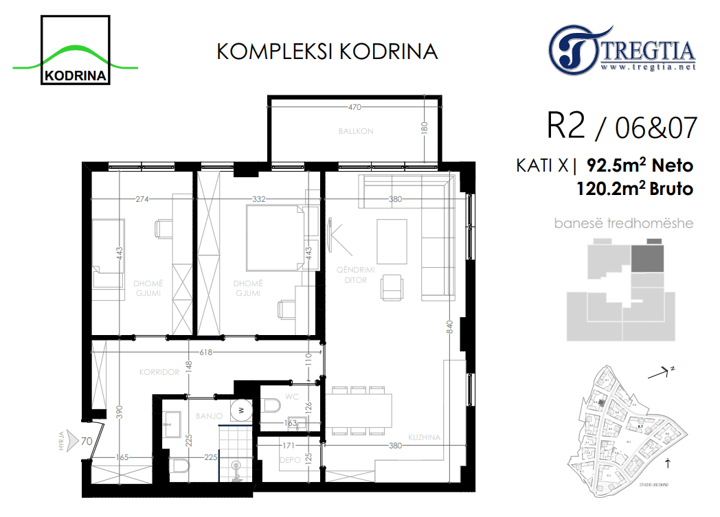 Banesë në SHITJE – 120.2 m² | Kompleksi