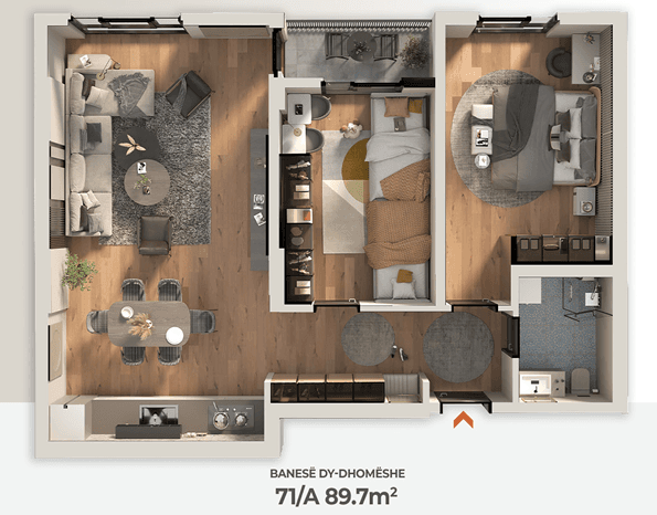 Banesë në SHITJE – 89.7 m² | Kompleksi
