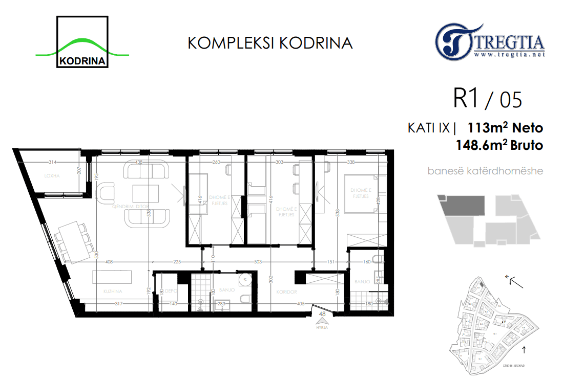 Banesë në SHITJE – 148.6 m² | Kompleksi