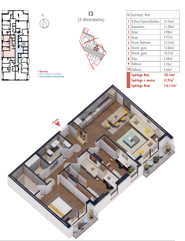 Banesë në SHITJE – 116.13 m²