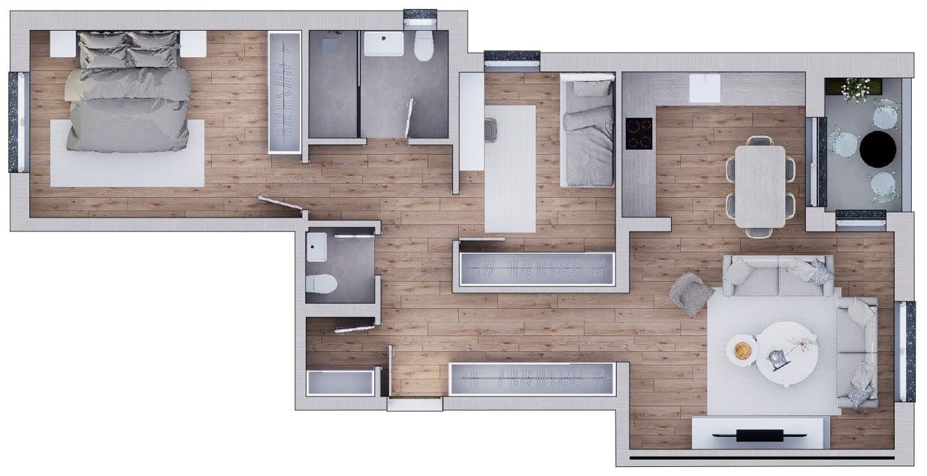 Banesë në SHITJE – 94.77 m² | Rr