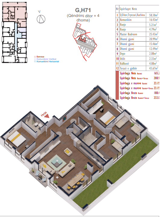 Banesë në SHITJE – 232.08 m²