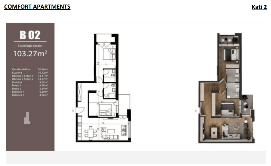 Banesë në SHITJE – 103.27 m² | Emshir,