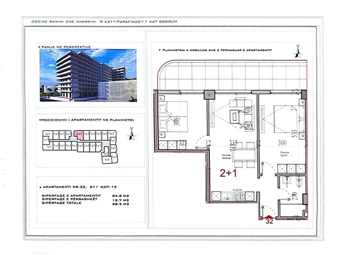 EKSKLUZIVE Banesë në SHITJE – 98 m²