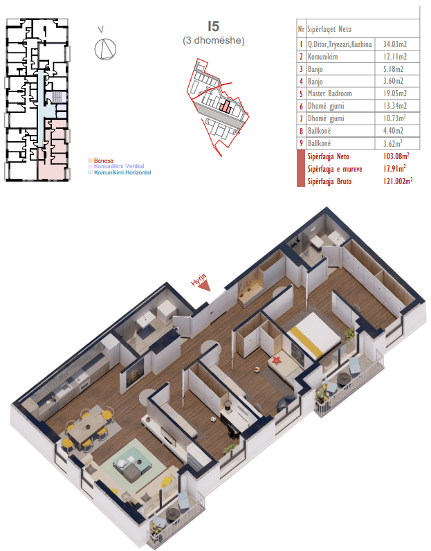 Banesë në SHITJE – 121 m² | Kompleksi