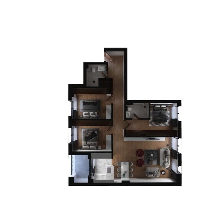 Banesë në SHITJE – 119.70 m² 1