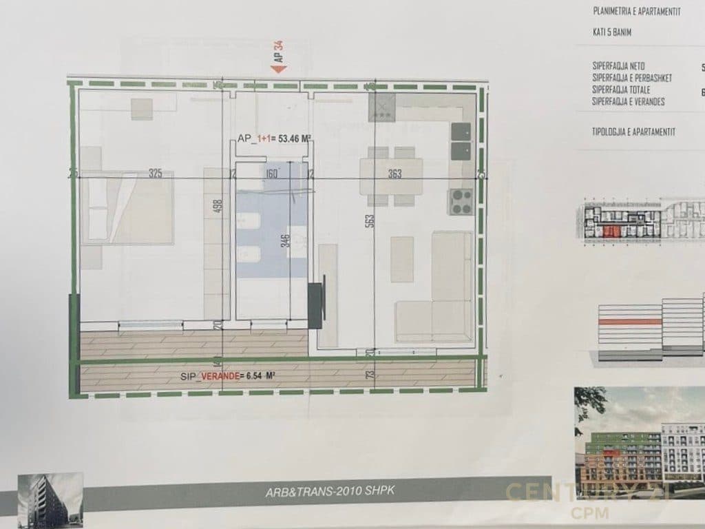 PASKUQAN SHESIM APARTAMENT 1+1 PËRBALLË RRUGËS 5 - MAJI & PRANË BULEVARDIT TË RI . 2