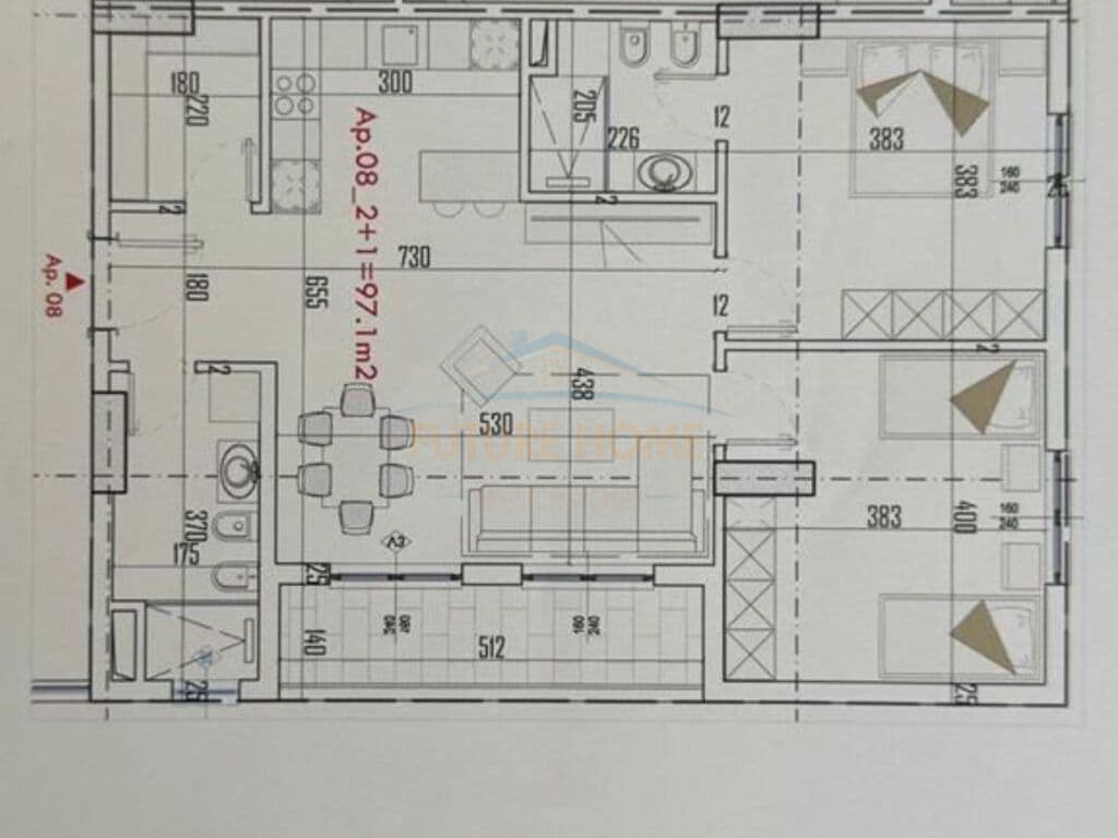 Shitet, Apartament 2+1+2+Depo, Paskuqan, Tirane 2