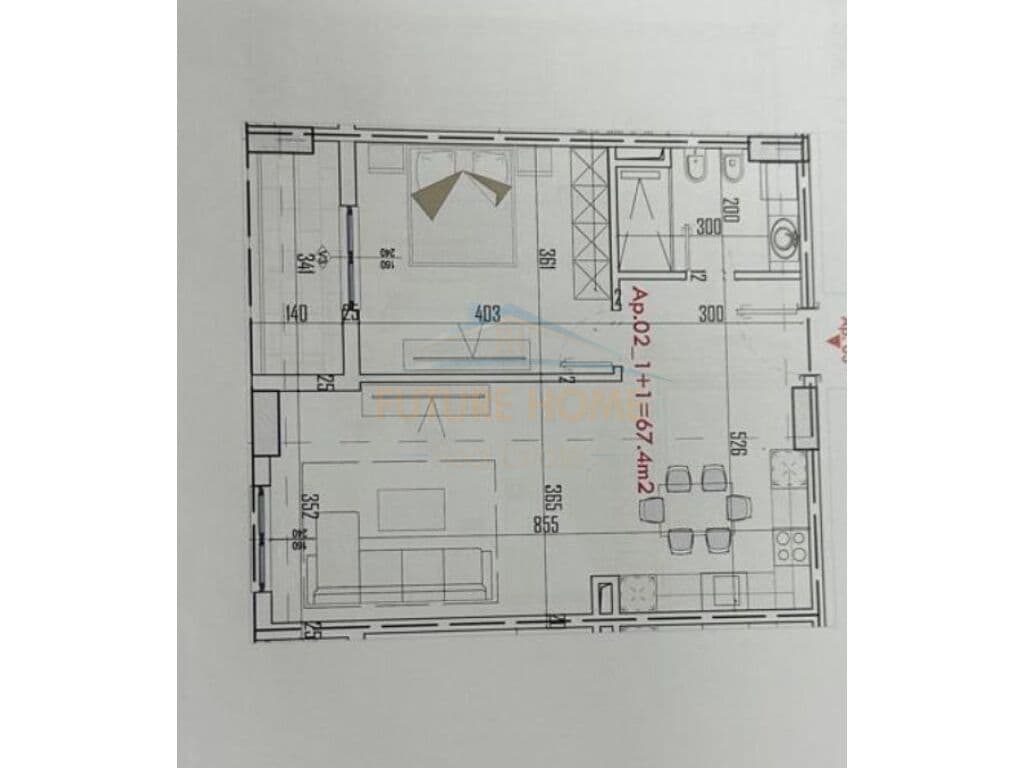 Shitet, Apartament 1+1, Paskuqan, Tirane 4