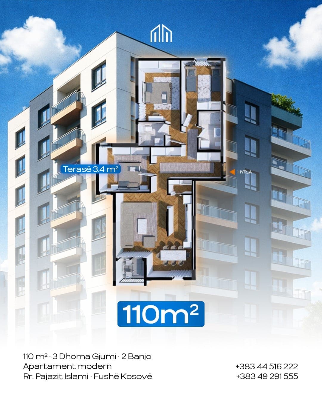#14 Banese 110m2 #PerShitje ne Fushe Kosove