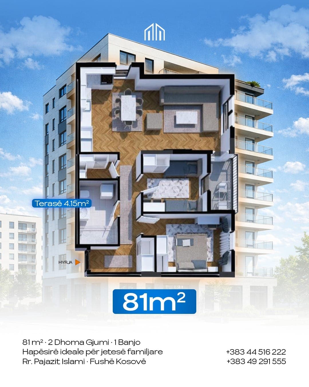 #15 Banese 81m2 #PerShitje ne Fushe Kosove