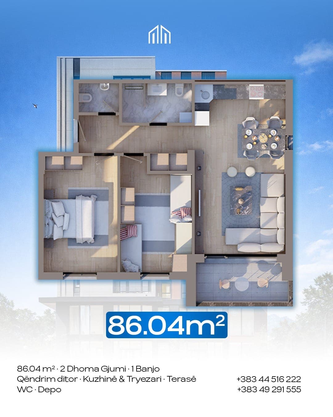 #40 Banese 86m2 #PerShitje ne Lagjen e Spitalit