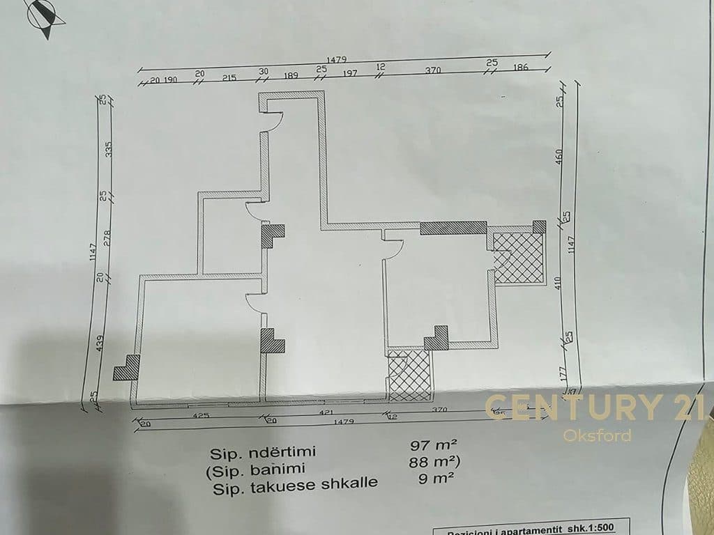 SHITET APARTAMENT 2+1 NE LAPRAK, RRUGA DRITAN HOXHA 2