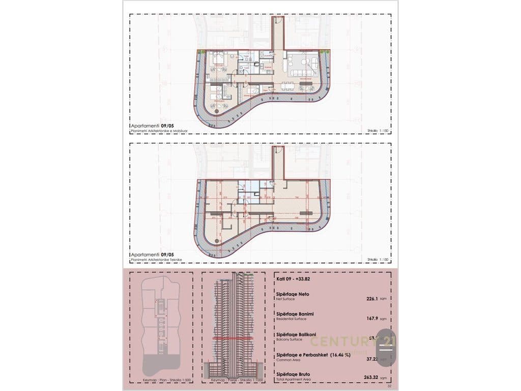 SHITET APARTAMENT 3+1+2 TEK TOP SEVEN TOWER! 3