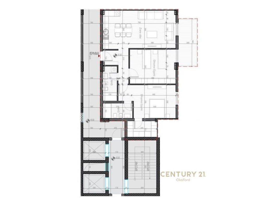 Apartamenti Shesim 2+1+2, në Saukun e Vjetër pranë 'Portës së Re'!