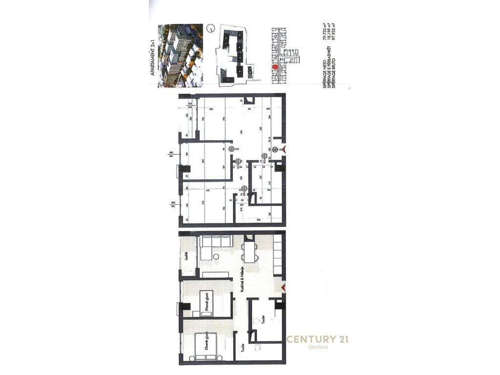 SHITET APARTAMENT 2+1+2 TE RESIDENCA SPLENDOR , KODRA E PRIFTIT 2