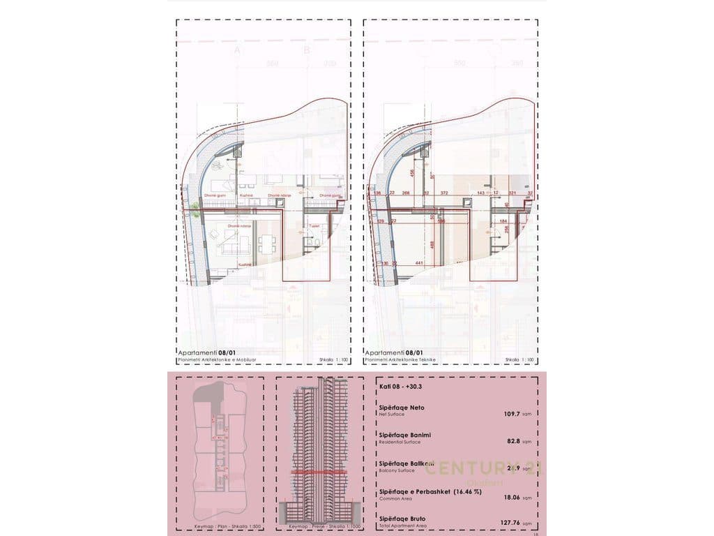 EKSKLUZIVE SHITET APARTAMENT 2+1+1+LAVANDERI TEK TOP SEVEN TOWER! 3