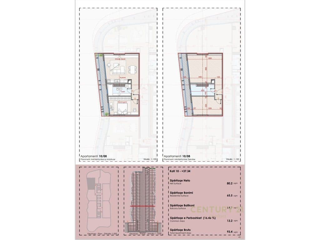 EKSKLUZIVE SHITET APARTAMENT 1+1+BALLKON TEK TOP SEVEN TOWER! 3