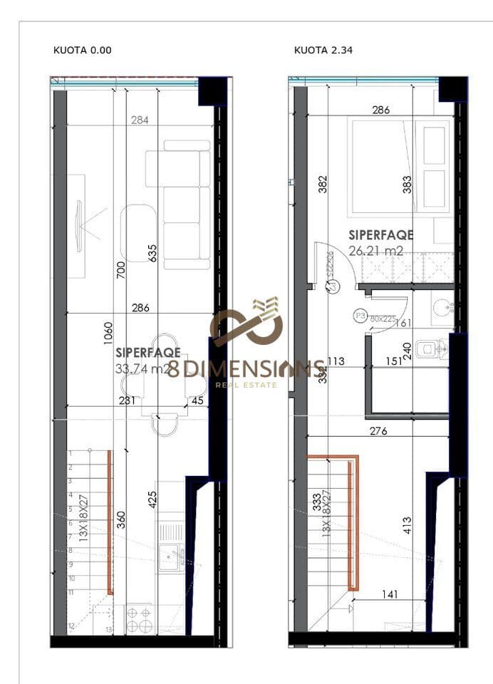 APARTAMENTE DUPLEX NE SHITJE E.C 4
