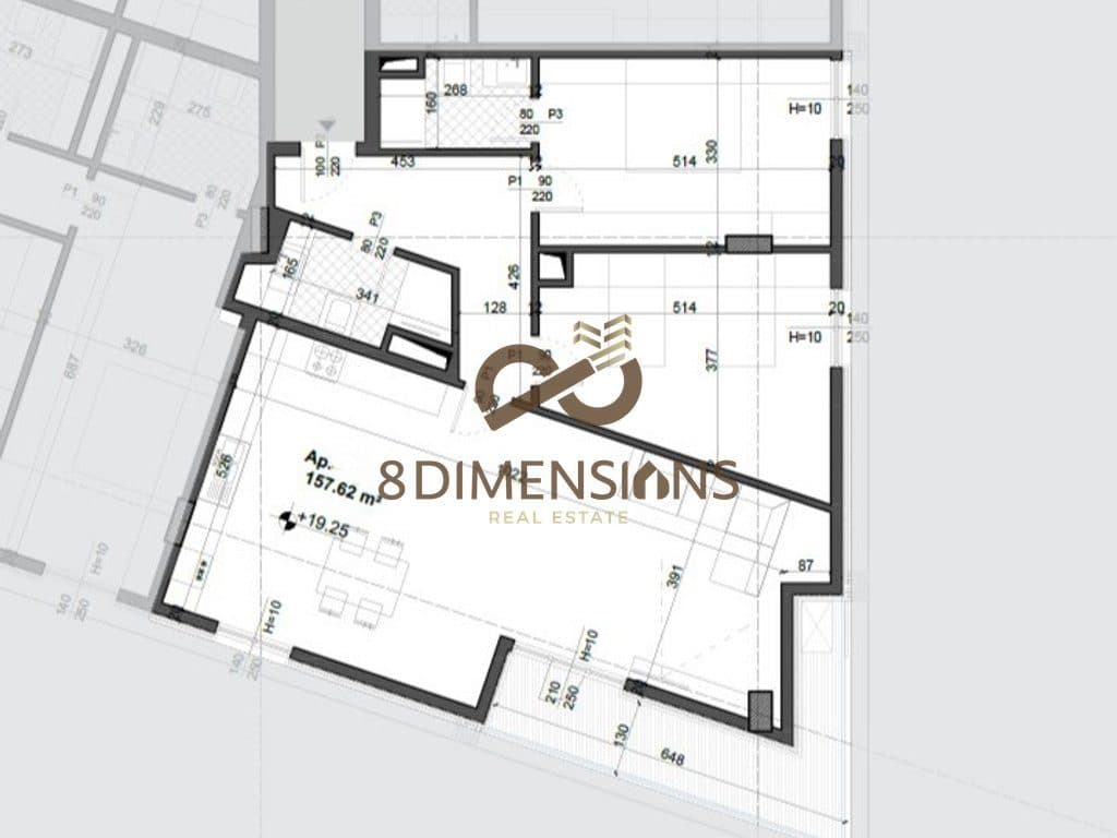 Apartament 2+1+2 +Ballkon ne shitje tek Ish Fusha e Aviacionit (ID D8142A-150)