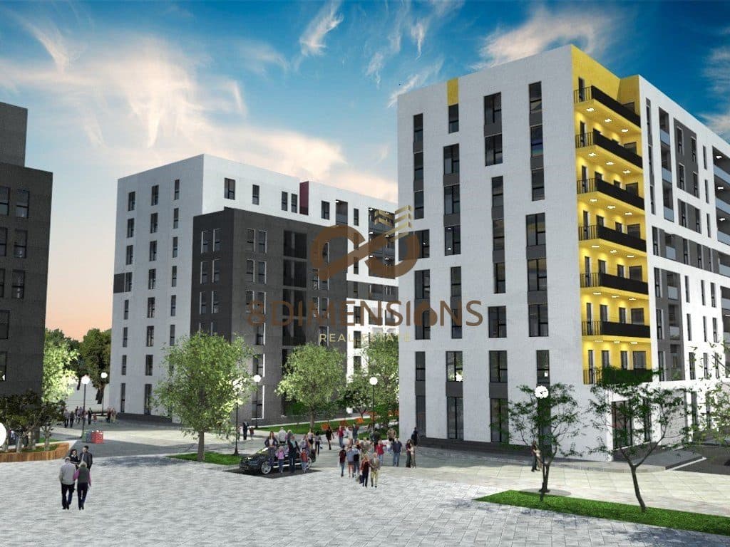 Apartament 2+1 +2 tualete + ballkon ne shitje tek Tirana Entry II, Prane Ish Doganes - Tirane (ID D8142A-172)