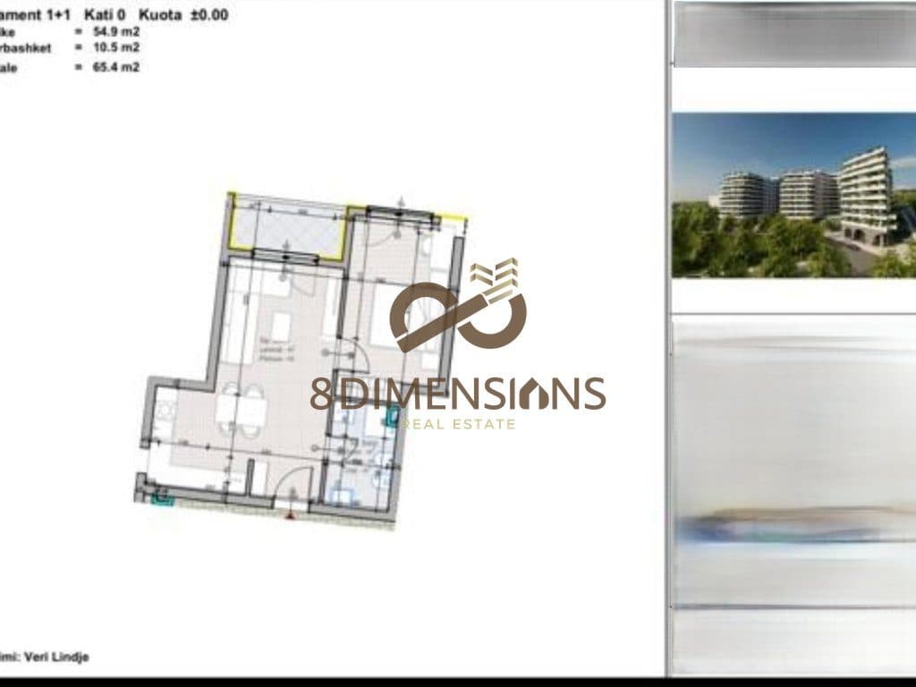 Apartament 1+1 ne shitje ne Kompleksin Rezidencial Aluna, Paskuqan (ID D8141A-14) 3