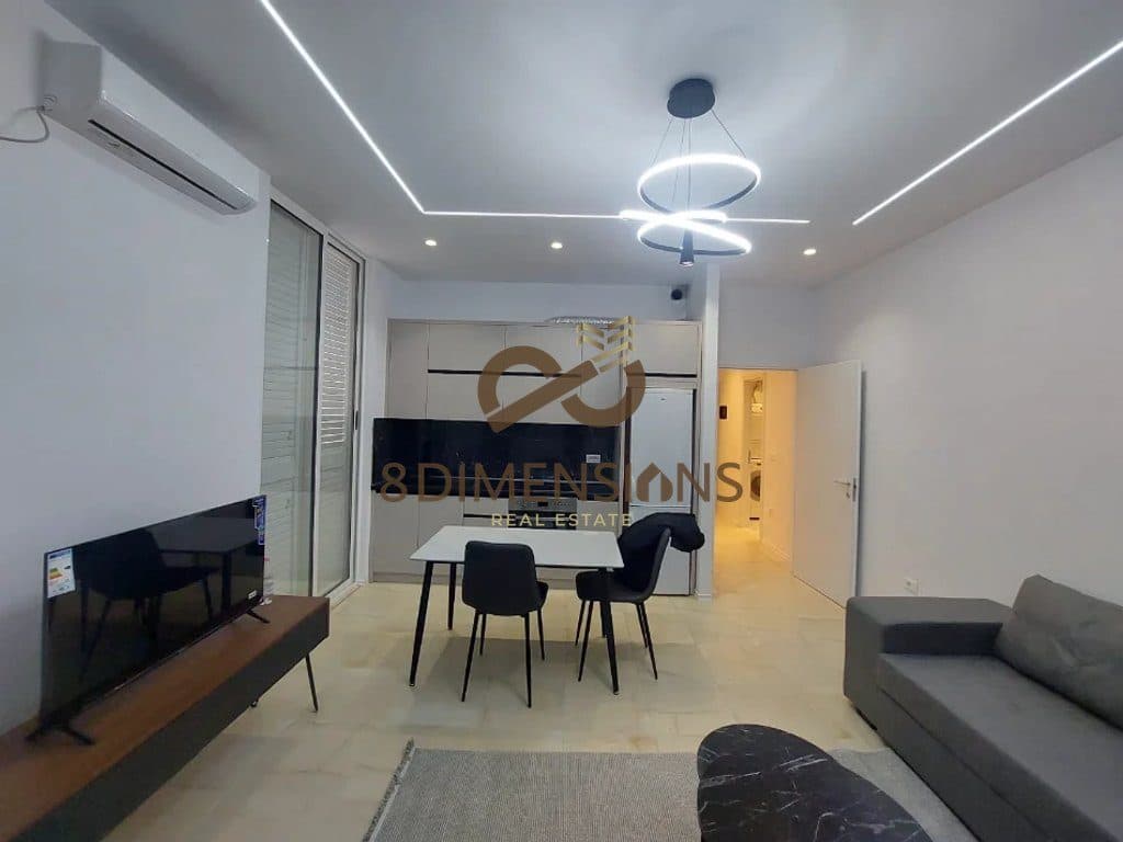 Shitet Apartament 1+1 tek Kodra e Diellit prane Fondacionit Eleonora me siperfaqe ndertimi 50m2 (D8141A-92)
