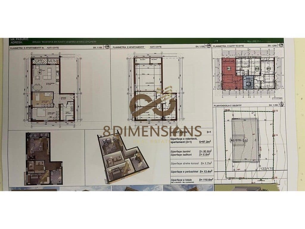 Apartament 2+1 +Ballkon ne shitje prane Liqenit te Paskuqanit - Tirane