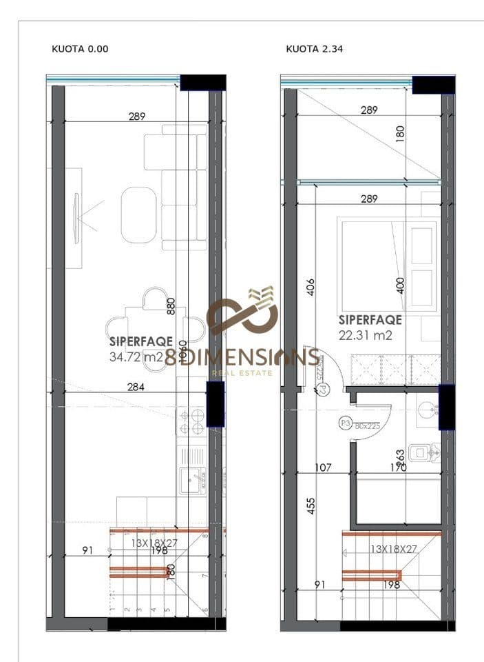 APARTAMENTE DUPLEX NE SHITJE E.C 3