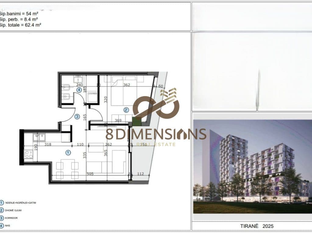 Apartament 1+1 në Shitje në MOA Residence, Kashar (D8141A-6) E.C