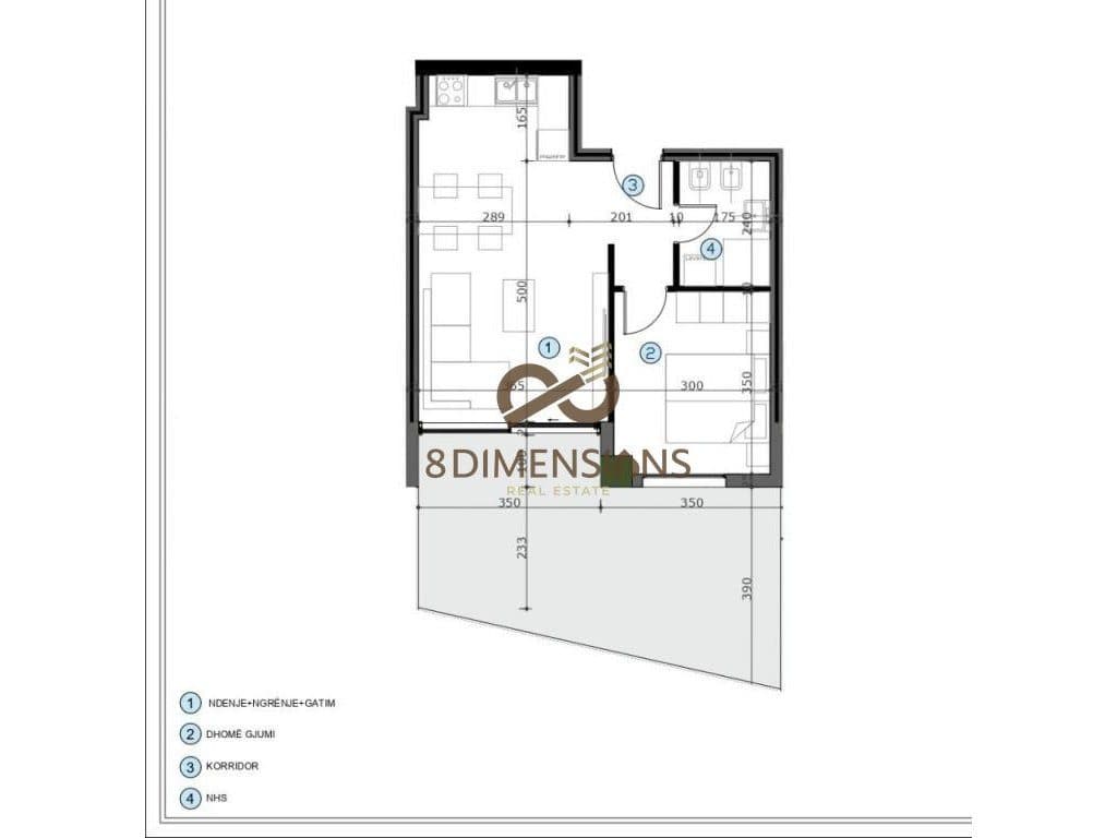 APARTAMENT PER SHITJE CasaItalia - Tirane (D8141A-17) E.C