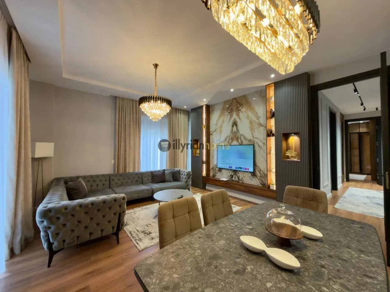 Apartament me 2+1 dhoma për qira, 2 banjo, "Kopshti i Fshehtë", TEG, Tiranë 1