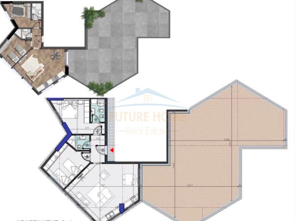 Shitet, Apartament 2+1+Verandë, Colonnade Building, Rruga Dritan Hoxha