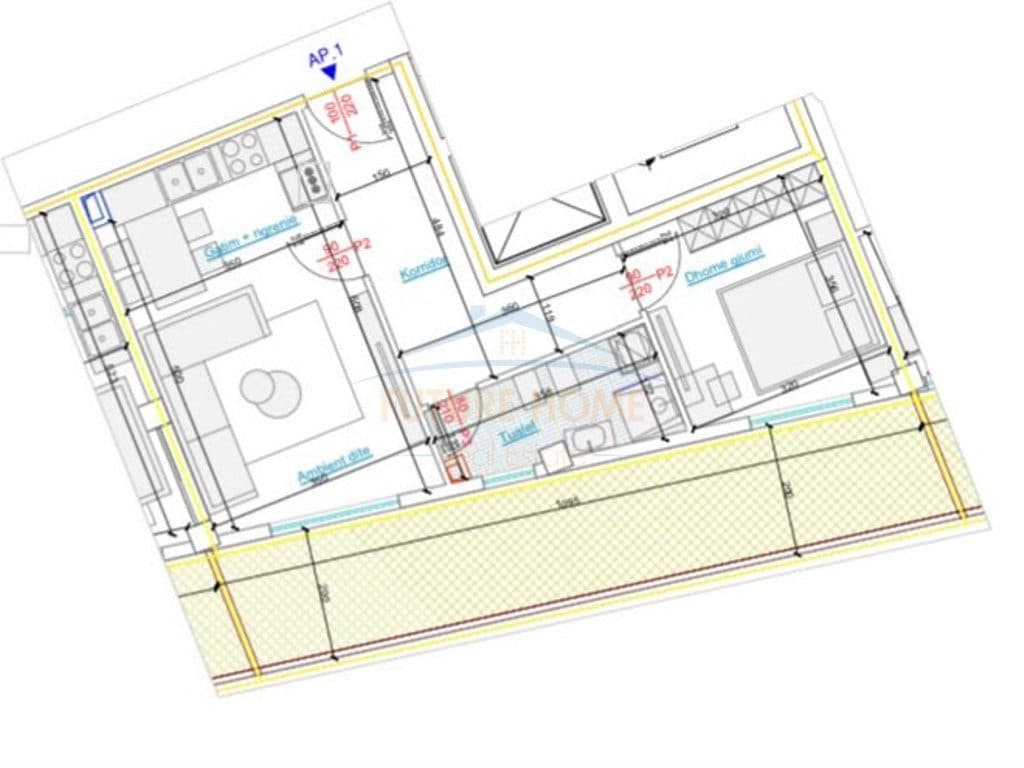 Shitet, Apartament 1+1+Verandë, Spitali Amerikan 3