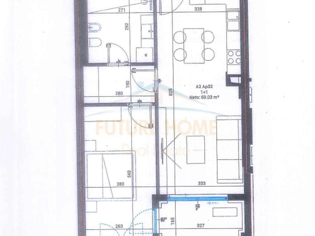 Shitet, Apartament 1+1, Square Village, Santorini II